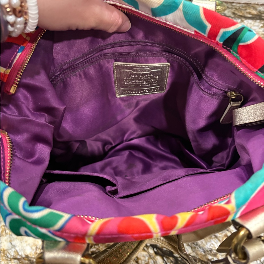 Coach Multicolor Shoulder Bag with Gold Straps
**RARE** - Picture 2 of 2